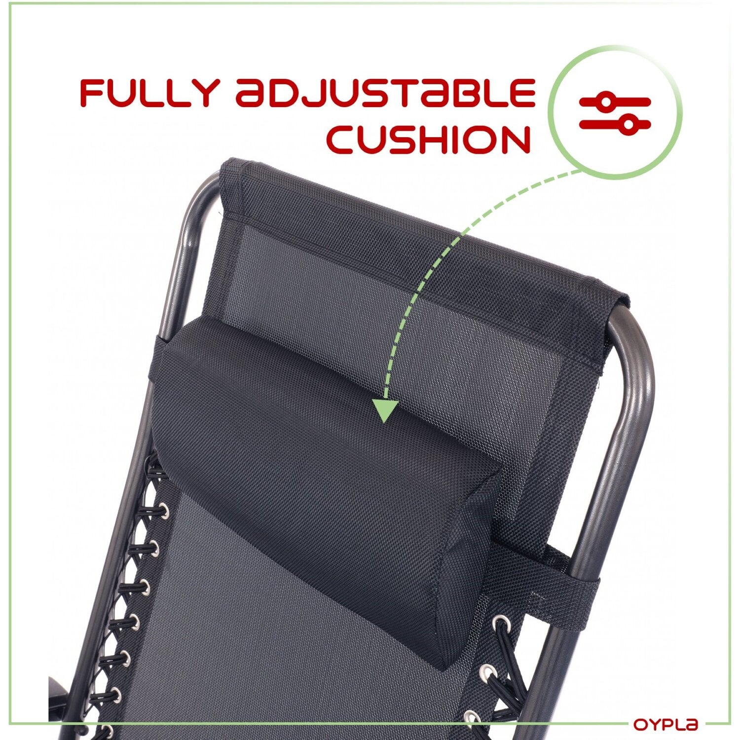 Folding Reclining Garden Deck Chair Sun Lounger Zero Gravity