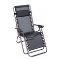 Folding Reclining Garden Deck Chair Sun Lounger Zero Gravity