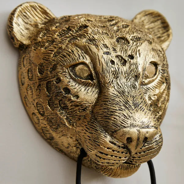 Kindra Leopard Exposed Bulb Plug In Wall Light
