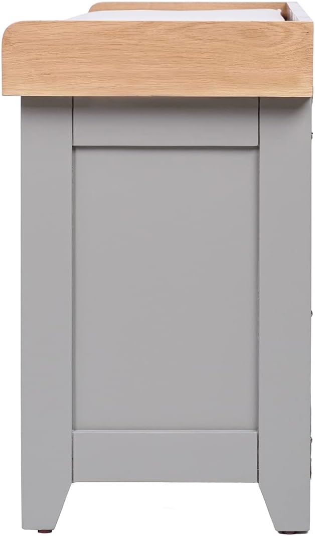 Charnwood Hallway Bench with Open Shoe Tidy Free Standing Grey 20kg