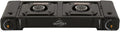 Odyssey Portable Double Gas Stove, Metal, Black