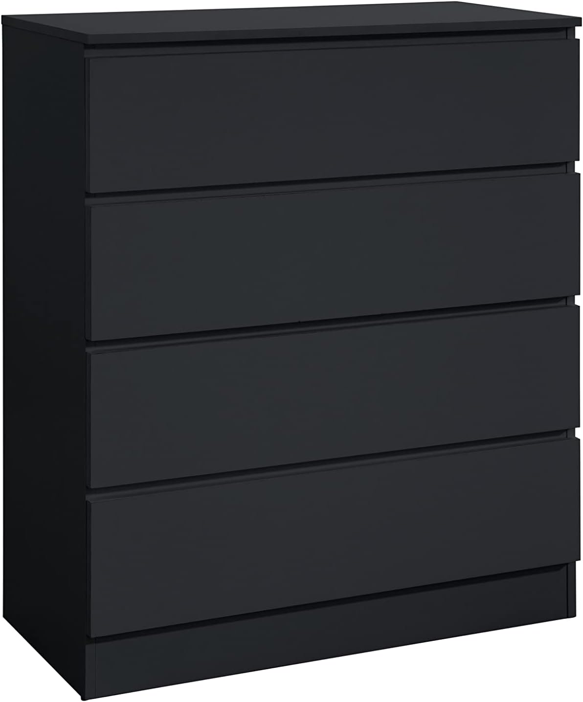 Oslo 4 Drawer Black Chest of Drawers