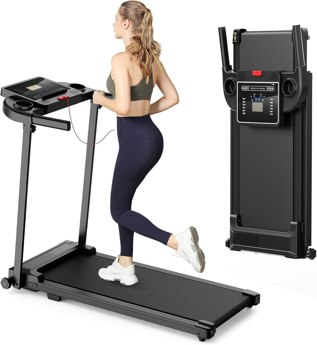 Treadmill Walking Pad Running Machine - Treadmills for Home Compact Indoor Flat 10Km/h Electric Machines