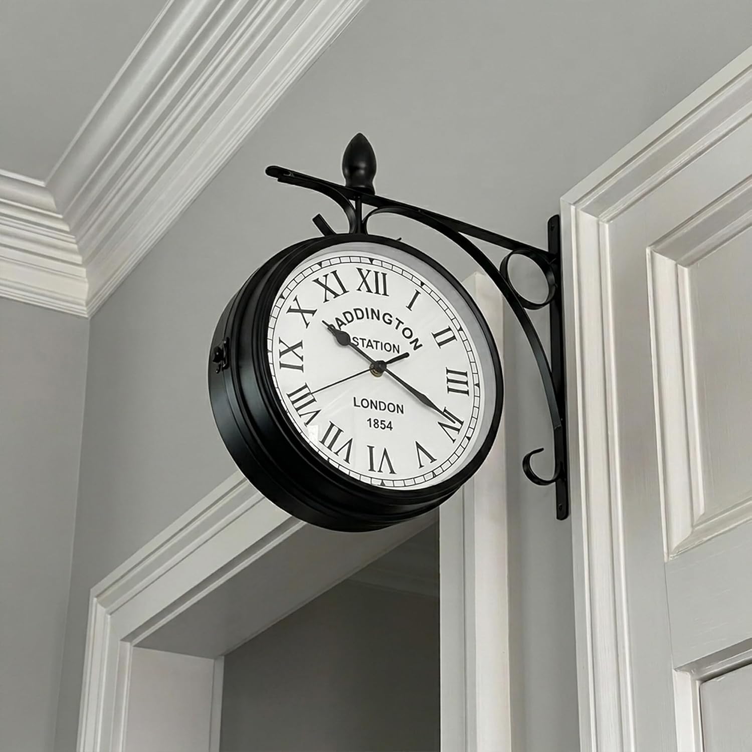 Double Sided Paddington Station Outdoor Garden Wall Clock