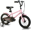 SIMEIQI 14 16 18 Inch Kids Bike for 3-9 Years Boys and Girls with Stabilisers & Kickstand
