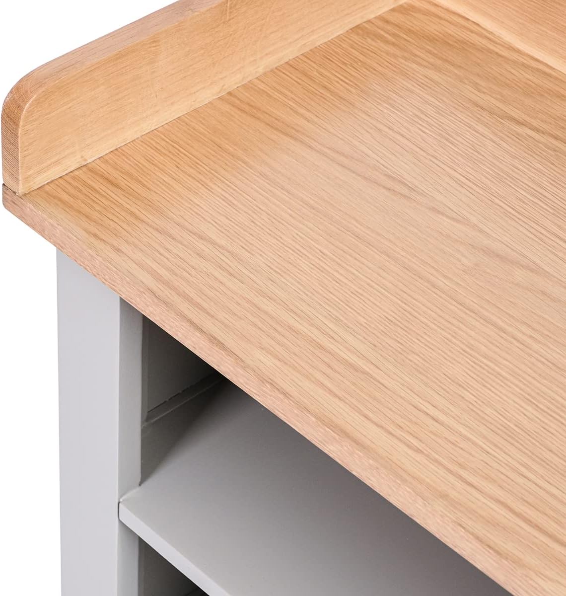 Charnwood Hallway Bench with Open Shoe Tidy Free Standing Grey 20kg