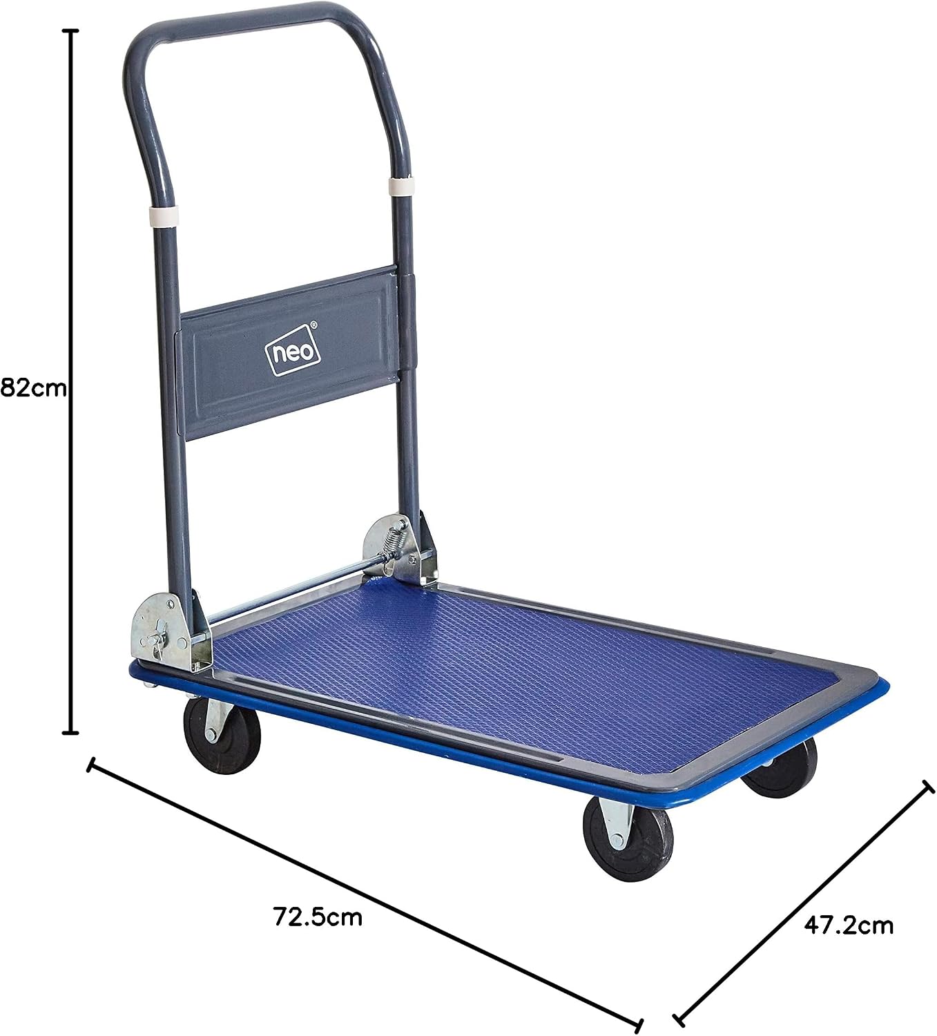 Heavy Duty Aluminium Folding Sack Trolley Hand Truck Barrow Transport Wheels Extendable Handle (150 kg)