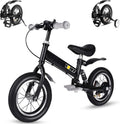 YBIKE 2 in 1 Balance Bike, 12 14 Inch Kids Bike, Suitable for 2-7 Years Old, Kids' Balance Bike with Pedal, Shock Absorber, Fenders, Brakes, 4 Colors Training Bike