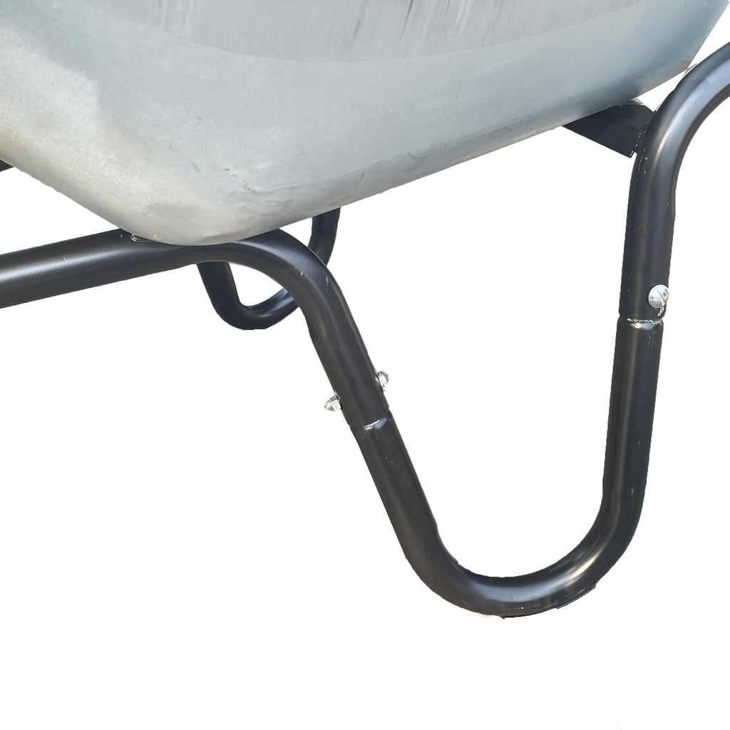 Neo 120L Large Heavy Duty Solid Wheelbarrow Wheel Barrow Garden Trolley Tyre