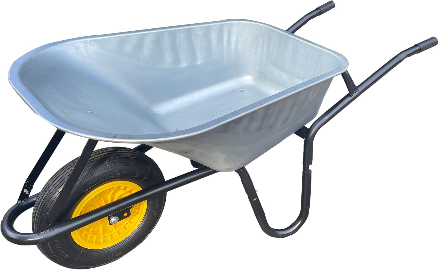Neo 120L Large Heavy Duty Solid Wheelbarrow Wheel Barrow Garden Trolley Tyre
