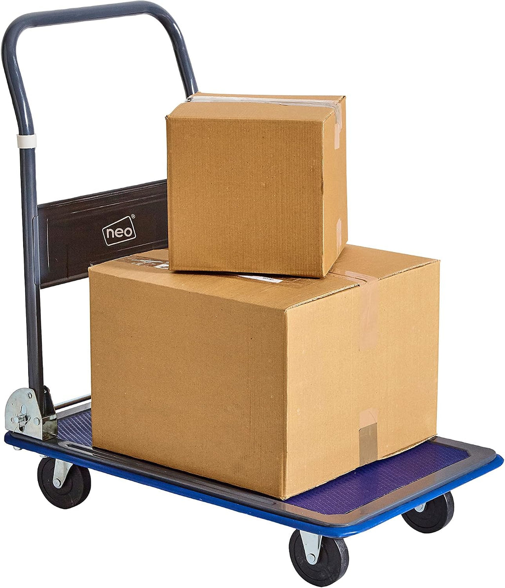 Heavy Duty Aluminium Folding Sack Trolley Hand Truck Barrow Transport Wheels Extendable Handle (150 kg)