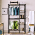 Heavy Duty Clothes Rack: 22mm carbon steel tubes, ideal for heavy coats and long dresses Stable on Any Floor: Suitable for wood, tile, or carpet, keeping your clothes, shoes, and bags