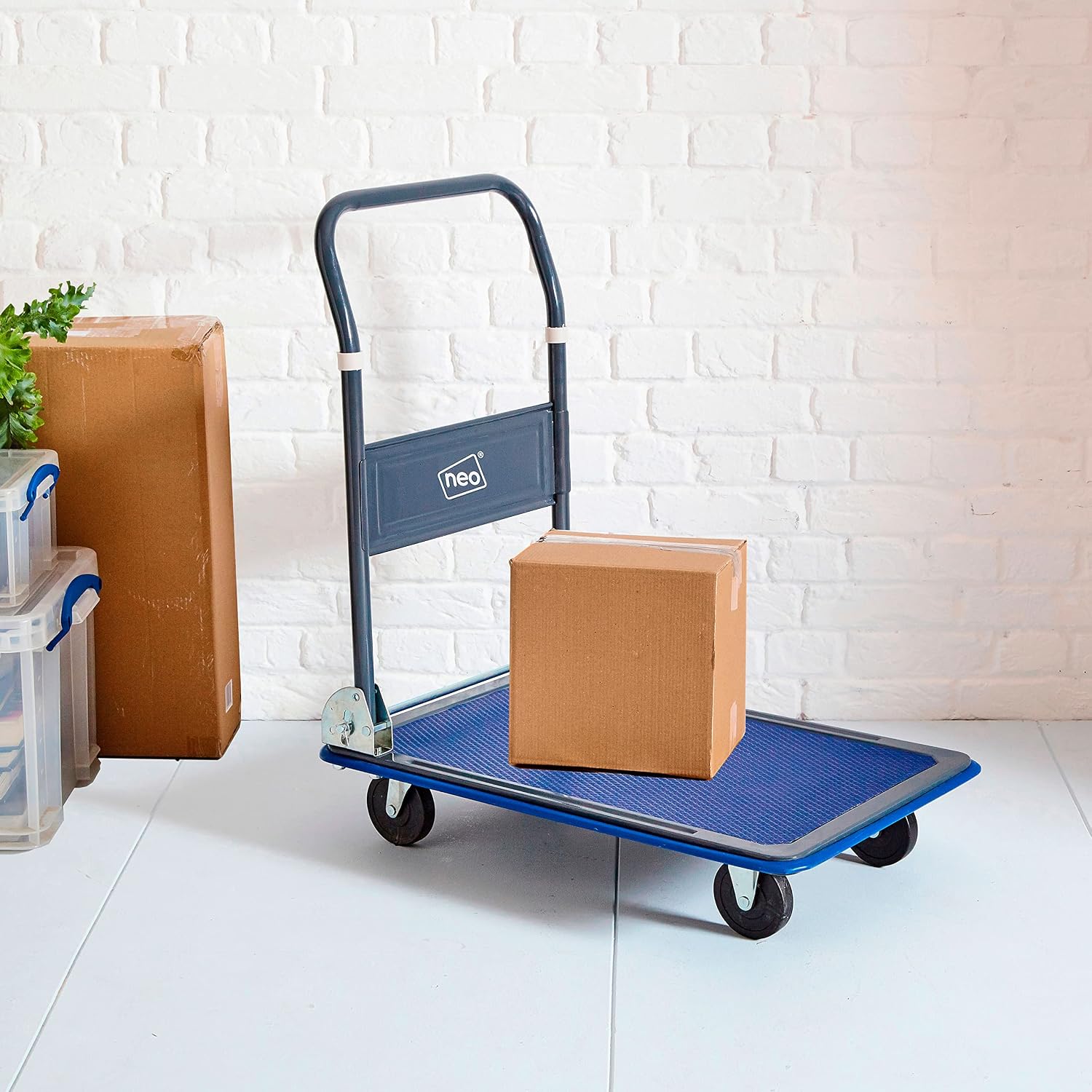 Heavy Duty Aluminium Folding Sack Trolley Hand Truck Barrow Transport Wheels Extendable Handle (150 kg)