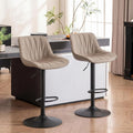 YOUNIKE Bar Stools Set of 2, Swivel Barstools with Back