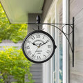 Double Sided Paddington Station Outdoor Garden Wall Clock