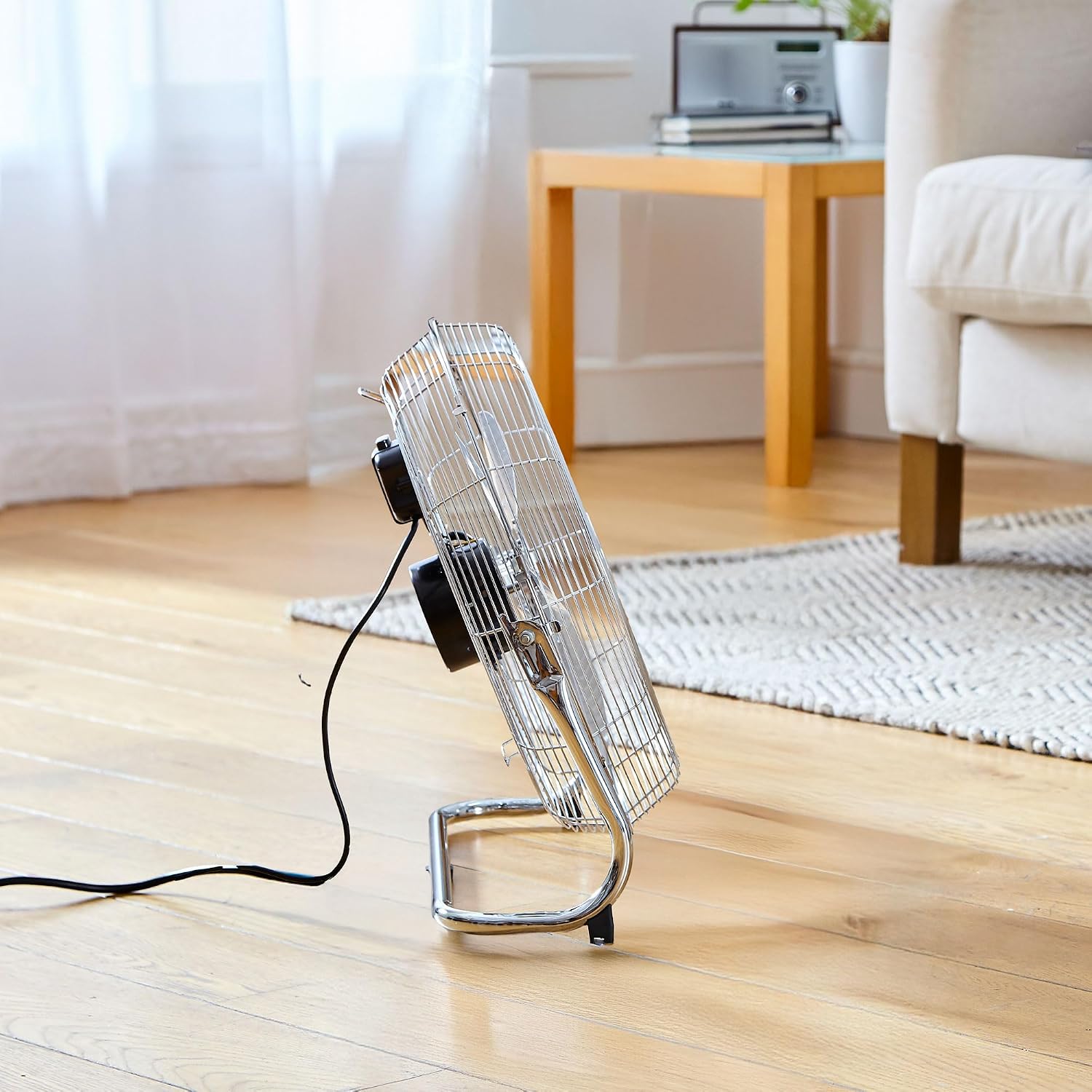 Neo High Velocity Quiet Portable Steel Metal Floor Standing Freestanding Industrial Gym Cooling Fan 3 Speeds