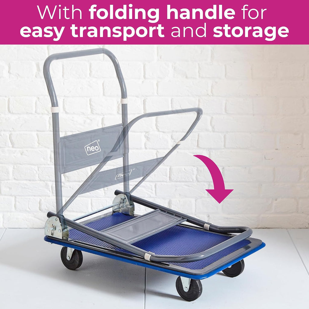Heavy Duty Aluminium Folding Sack Trolley Hand Truck Barrow Transport Wheels Extendable Handle (150 kg)