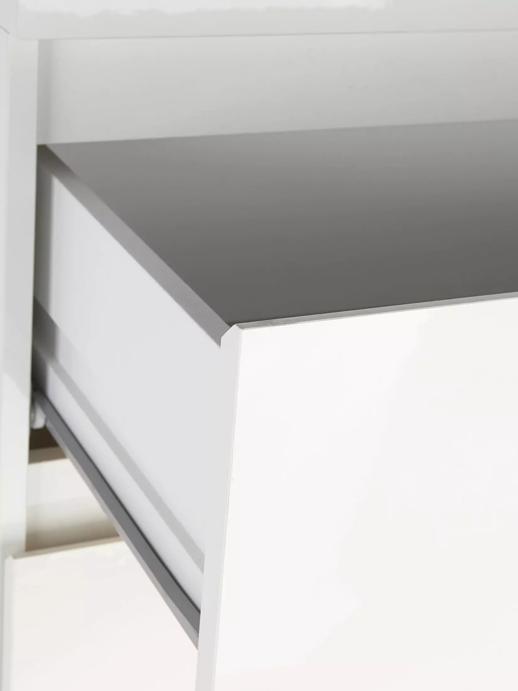 Layton Gloss 5 Drawer Narrow Chest - White - FSC® Certified