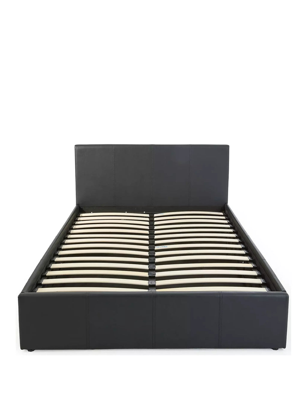 Marston Faux Leather Side Lift Up Storage Ottoman Bed with Mattress Options (Buy and SAVE!) - Black - FSC® Certified