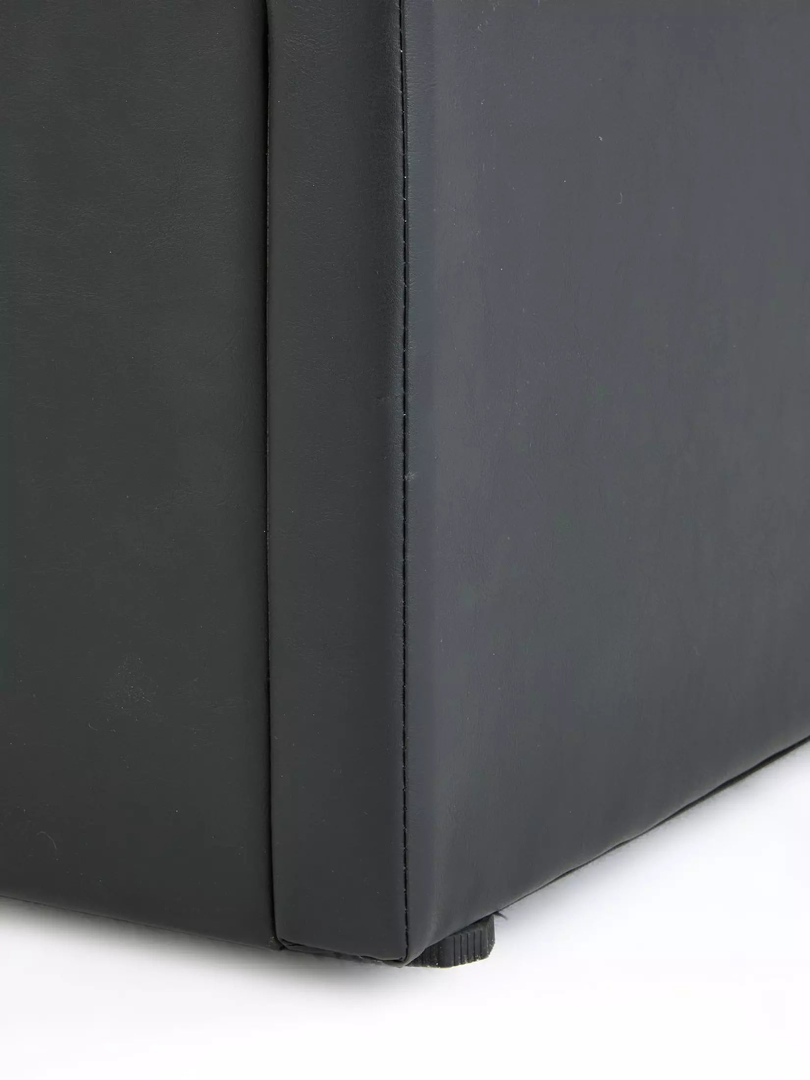 Marston Faux Leather Side Lift Up Storage Ottoman Bed with Mattress Options (Buy and SAVE!) - Black - FSC® Certified