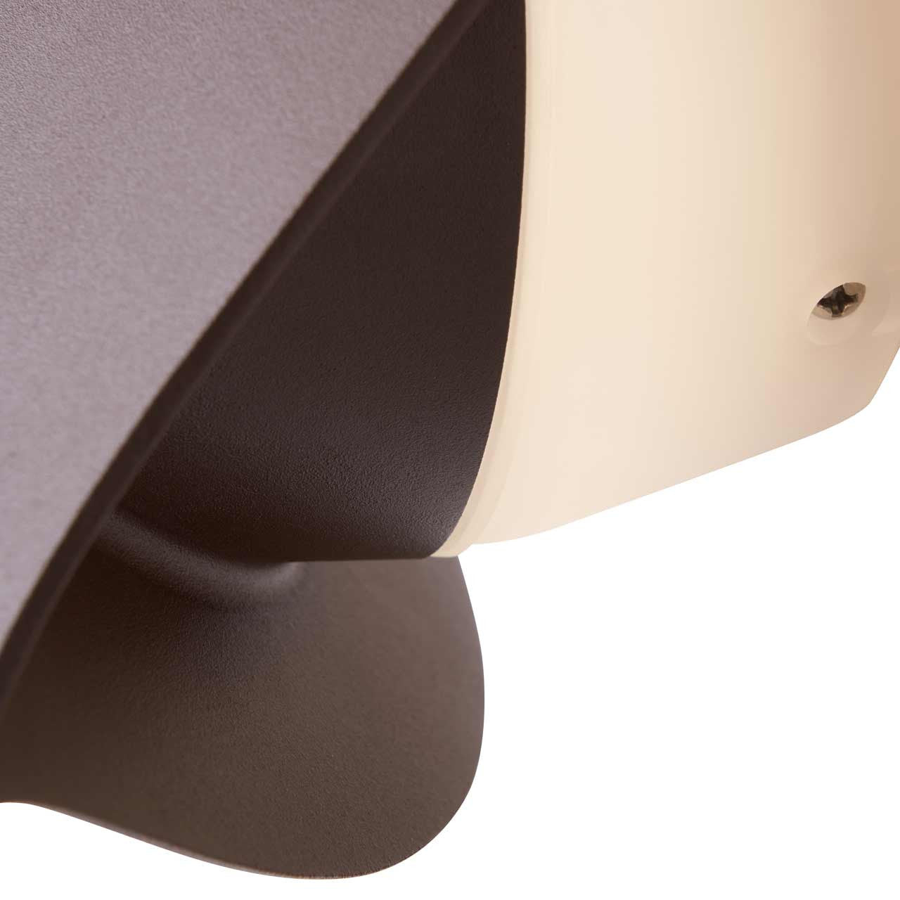 Zink Alani 9.5W LED Leaf Style Outdoor Wall Light Cool White in Rust